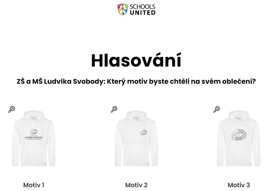 Hlasujte, jak bude vypadat nová školní kolekce mikin, triček, batohů,...